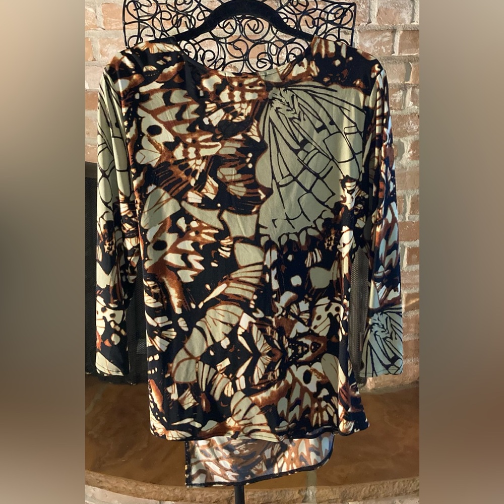 Grace Elements Abstract Pattern Blouse - image 4